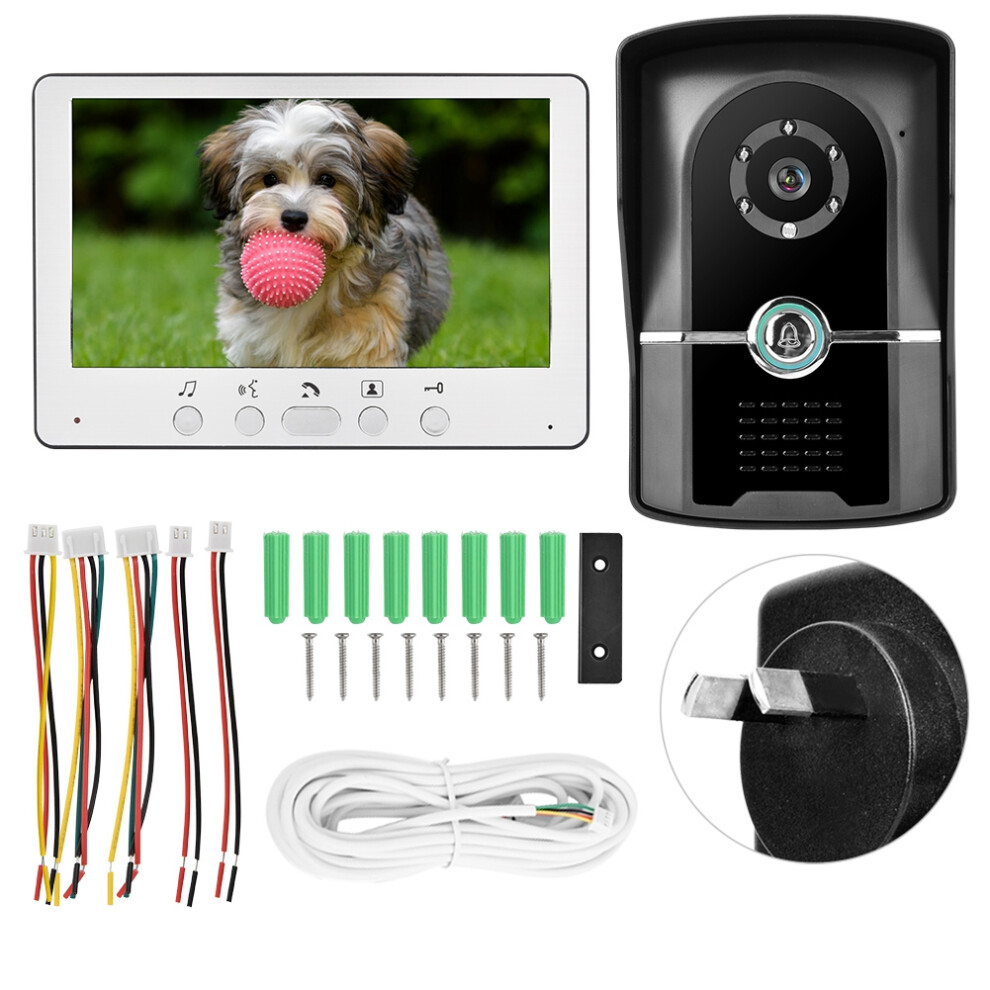7In Tft Lcd Wired Video Door Phone Intercom Ir Night Vision 604725168498