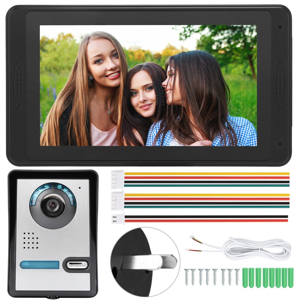 7Inch Wired Touch Screen Video Intercom Doorbell 604725168924