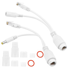 12V POE-Splitter wasserdicht (Weiß)