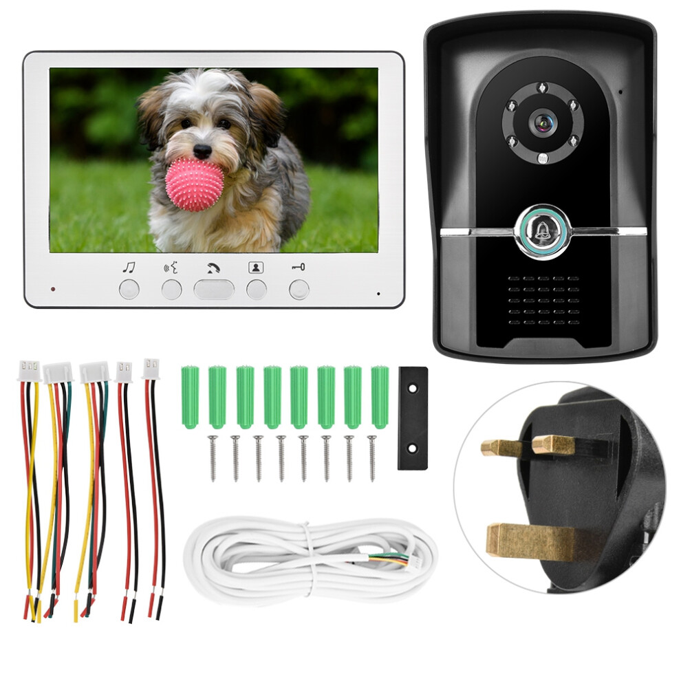 7In Tft Lcd Wired Video Door Phone Intercom Ir Night Vision 604725168504