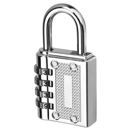 4-digit Combination Password Padlock Gym Drawer Padlock(Silver) 1