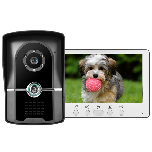7in TFT LCD Wired Video Door Phone Intercom IR Night Vision 2