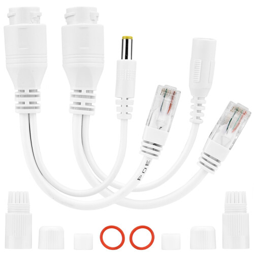 12V POE-Splitter wasserdicht (Weiß) 2