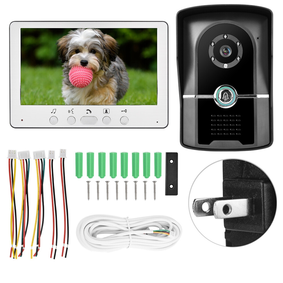 7In Tft Lcd Wired Door Phone Intercom Ir Night Vision 604725168580