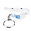 Bird LED Whistle Key Finder Voice Control Keychain White 3