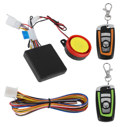 12V Motorcycle Alarm System Remote Start 2
