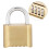 4-Digit Rust Proof Brass Password Lock Combination Padlock Warehouse 5