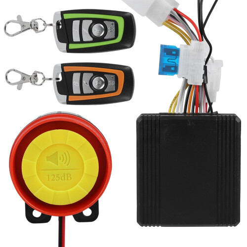 12V Motorcycle Alarm System Remote Start 1