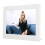 (UK Plug) 8in HD Digital Photo Frame LED Display White US Plug 5