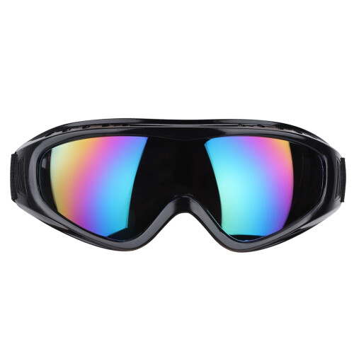 Schutzbrille mit Spritz- & Sandschutz, farbige Linse
