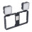 Smartphone Video Rig Cage 1/4 3/8in Thread Fill Light Windproof Mic 4
