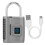 Smart Fingerprint Padlock No Password Unlock Grey Suitcase Luggage 1
