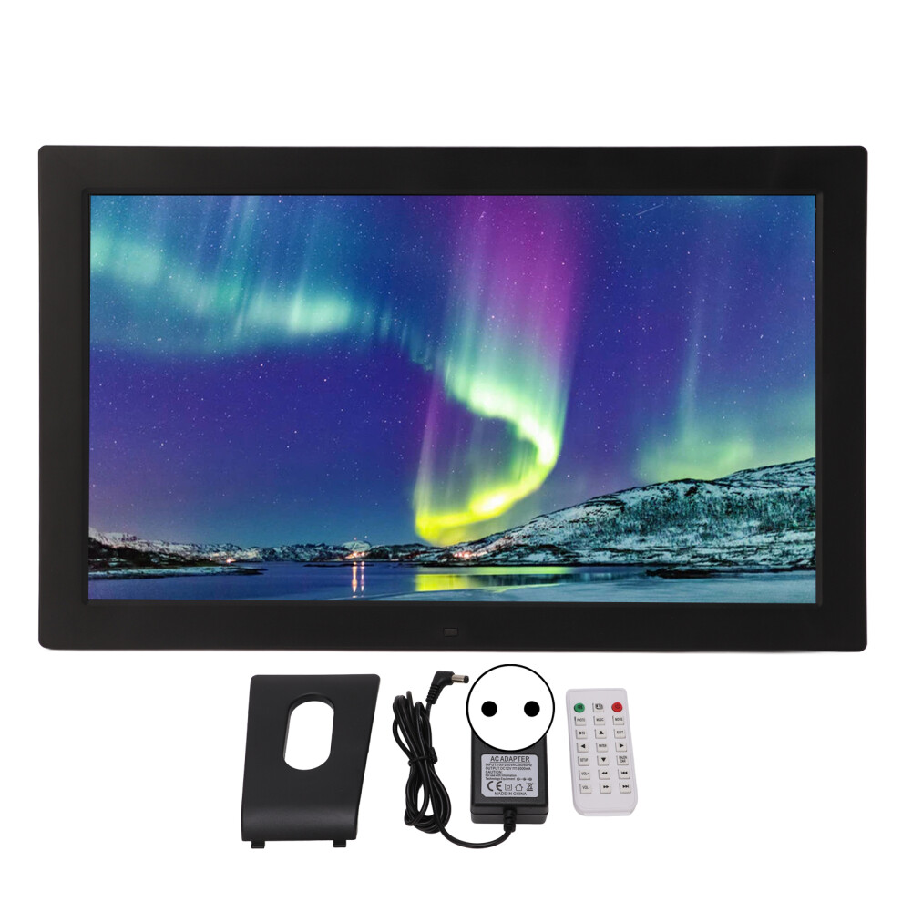 (Eu Plug) 18.5 Inch Hd Digital Photo Frame Remote Eu Plug Black 643505006513