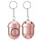 130db Personal Alarm Keychain Anti Rape Siren with LED 2