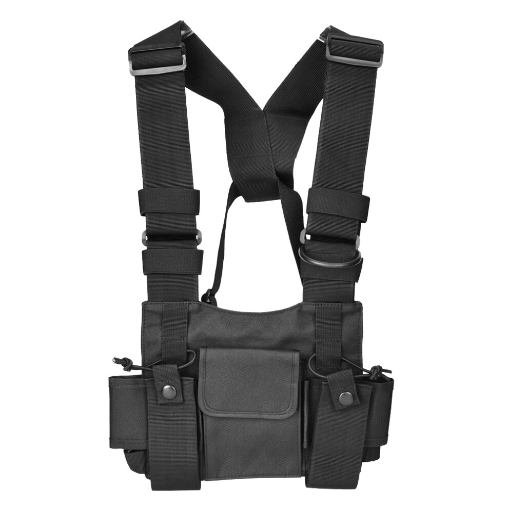 Walkie Talkie Backpack Chest Pocket Universal Radio Case 604725169228