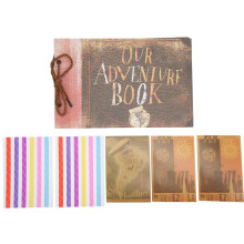 (Retro Style Suit) DIY Scrapbook Set Colorful Stickers Family Party Travel Retro