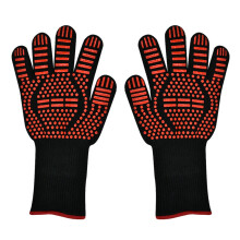 1 Paar feuerfeste Mikrowellen-Ofenhandschuhe, hitzebeständig