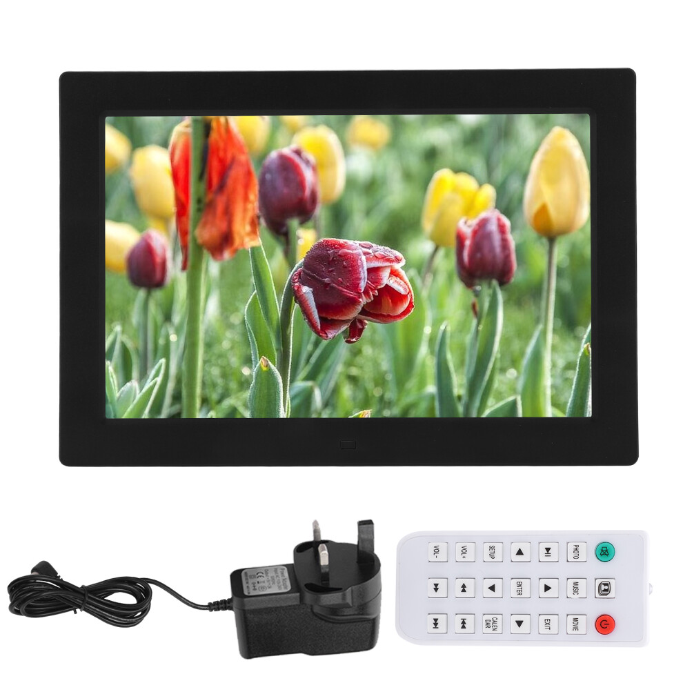 (Uk Standard (110Â240V Wide Voltage) ) 12In Digital Picture Frame 1280X800 Hd Screen 16:9 Uk Standard Black 643505022032