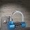 5 Digit Code Lock Padlock U shaped Suitcase Door Combination Lock Blue 5