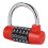5 Digit Code Lock Padlock U shaped Suitcase Door Combination Lock Red 2
