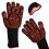 1 Pair Fireproof High Temp Microwave Oven Gloves Flame Retardant 3