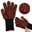 1 Pair Fireproof High Temp Microwave Oven Gloves Flame Retardant 4