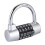 5 Digit Code Lock Padlock U Shaped Suitcase Door Silver 2