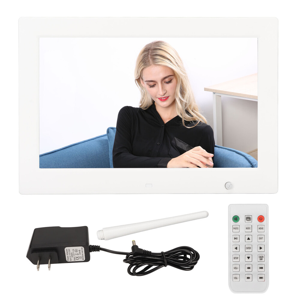 (Us Plug) 12In Hd Smart Digital Photo Frame 1080P Video Music Clock Calendar 643505124804