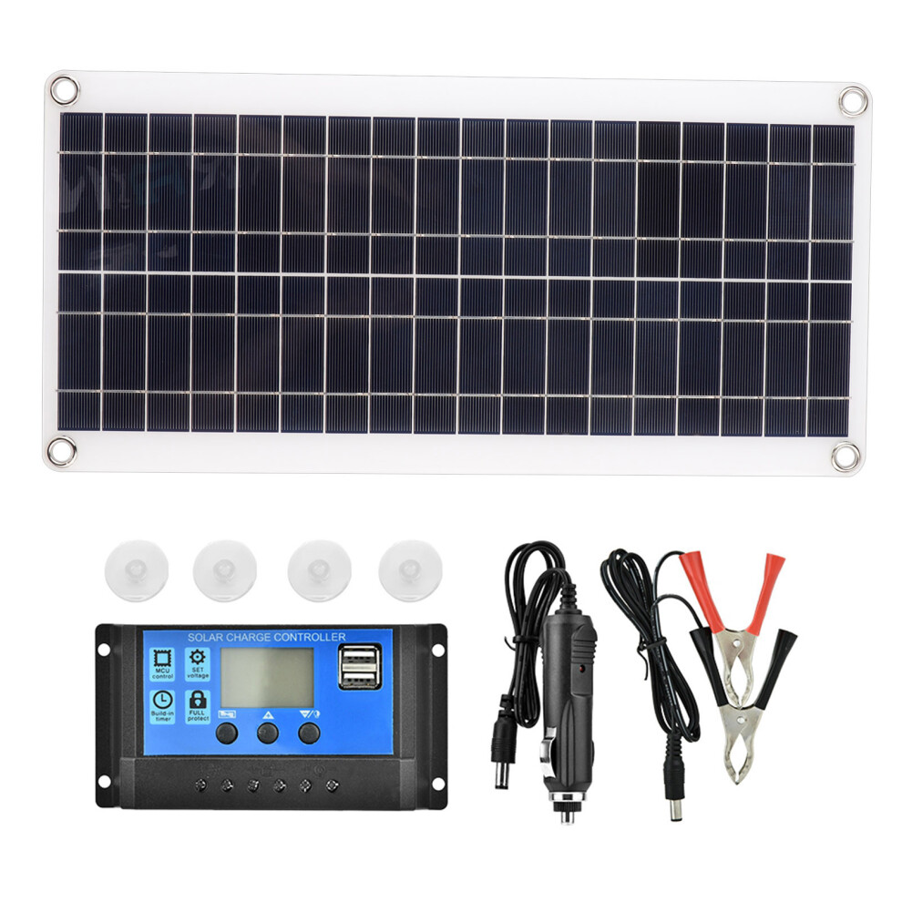 8W Flexible Polycrystalline Solar Panel Controller Battery Charger 604725166685