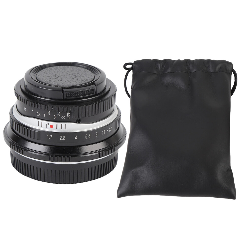 (Black) 25Mm F1.7 Manual Focus Lens G1-G7 M4/3 Mount Black 643505175998