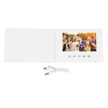 (7 Inch 1500mAh Li Ion Battery) 720P HD Video Greeting Card 4GB Memory DIY Wedding Xmas