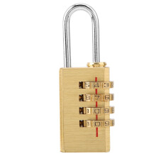 Resettable Digitalpadlock 4-stellig Kupfer Code-Schloss