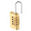 Resettable Digitalpadlock 4-stellig Kupfer Code-Schloss 5