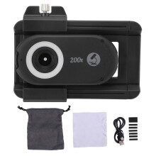 200X Rechargeable Phone Microscope with LED CPL Filter