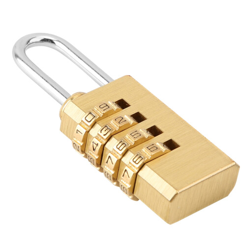 Resettable Digitalpadlock 4-stellig Kupfer Code-Schloss 2