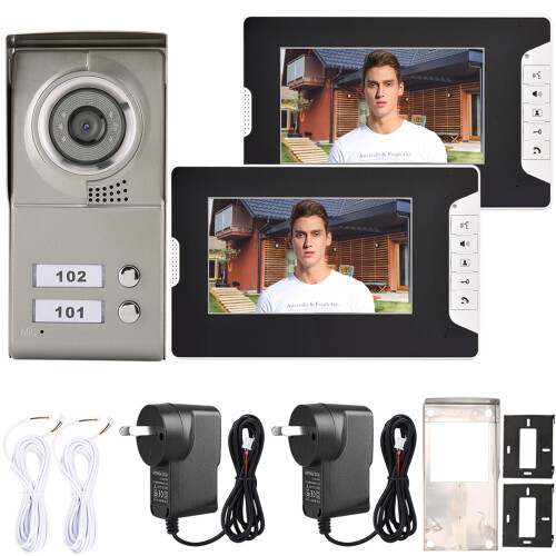2-Unit Wired Video Intercom SY813MC12 240V