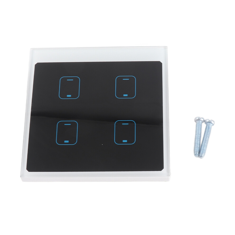 4 Gang Smart Wifi Touch Light Switch App Remote Voice Control 604725165923