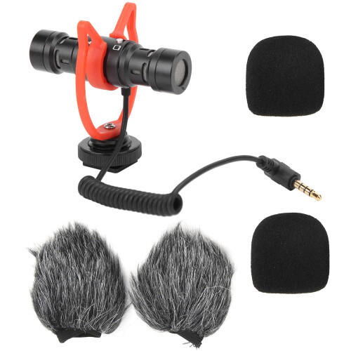 Dual Head Camera Microphone for Vlogging/Live Streaming
