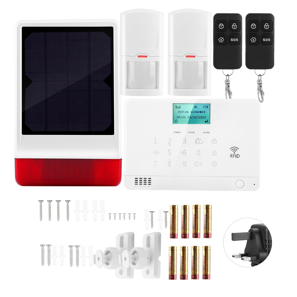 House Burglar Alarm Acousto Optic 2 Infrared Kit 2 Remote Siren 604725164315
