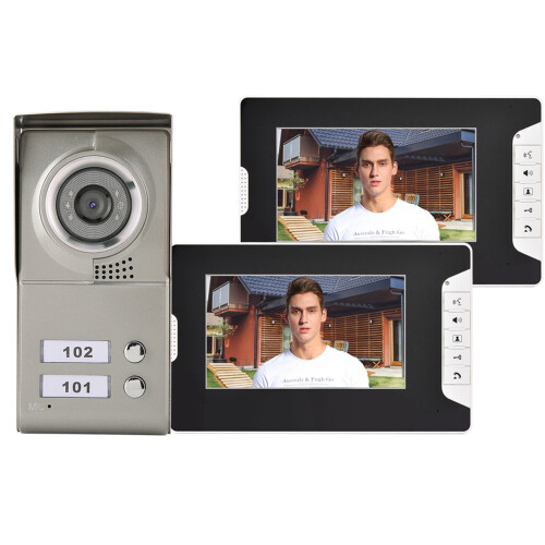2-Unit Wired Video Intercom SY813MC12 240V 2