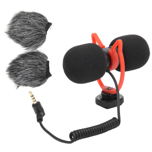 Dual Head Camera Microphone for Vlogging/Live Streaming 1