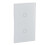 WiFi Touch Screen Switch Single Circle Alexa Google 2-Way AC White 3