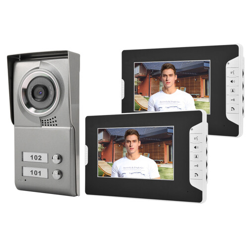 2-Unit Wired Video Intercom SY813MC12 240V 1