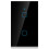 Touch Screen Switch WiFi for Alexa Google 2-Way AC (Black) 2