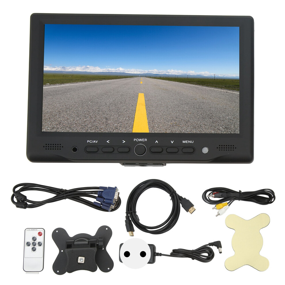 (Eu Plug) 7In Tft Led Monitor Vga Av Hd Dual Speakers Remote 100-240V Us 643505121292