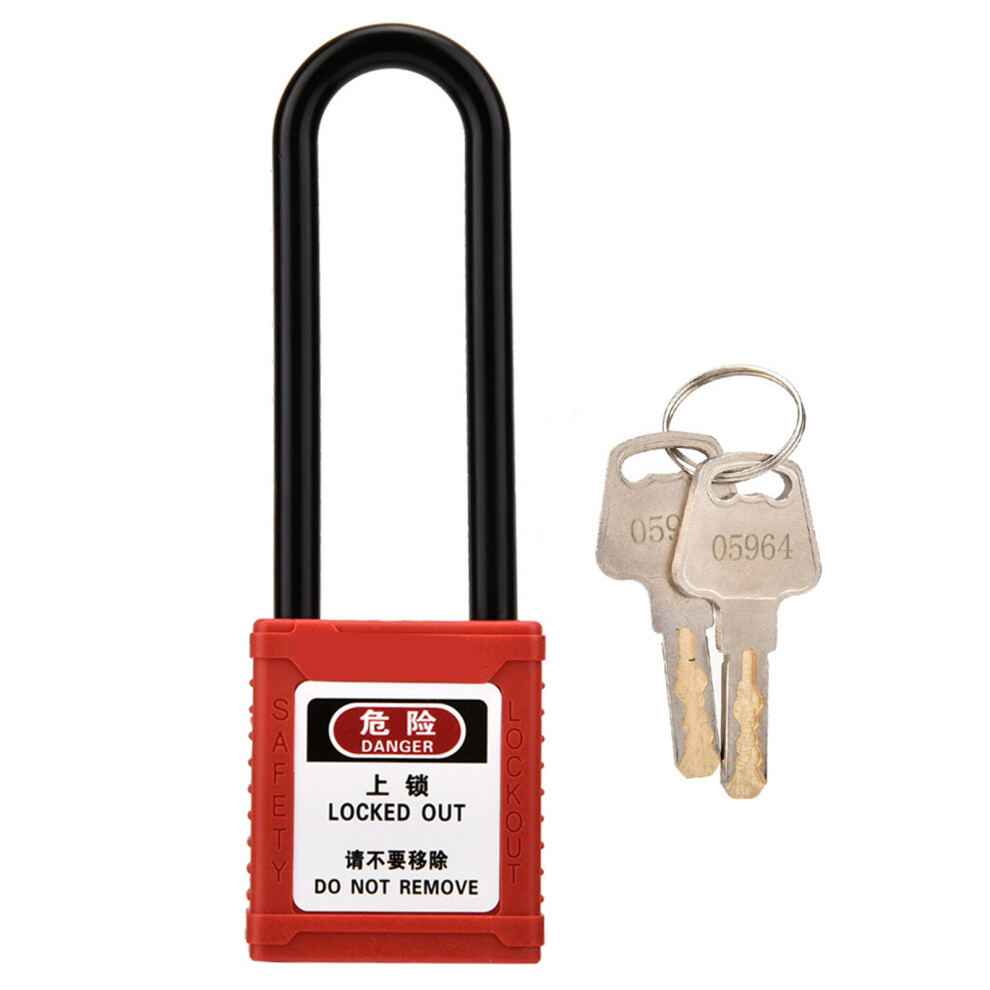 Industrial Safety Padlock Long Insulated Beam Lockout Tag Out 604725167378