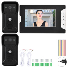 7" Wired Video Doorbell with Night Vision Smart Security Kit