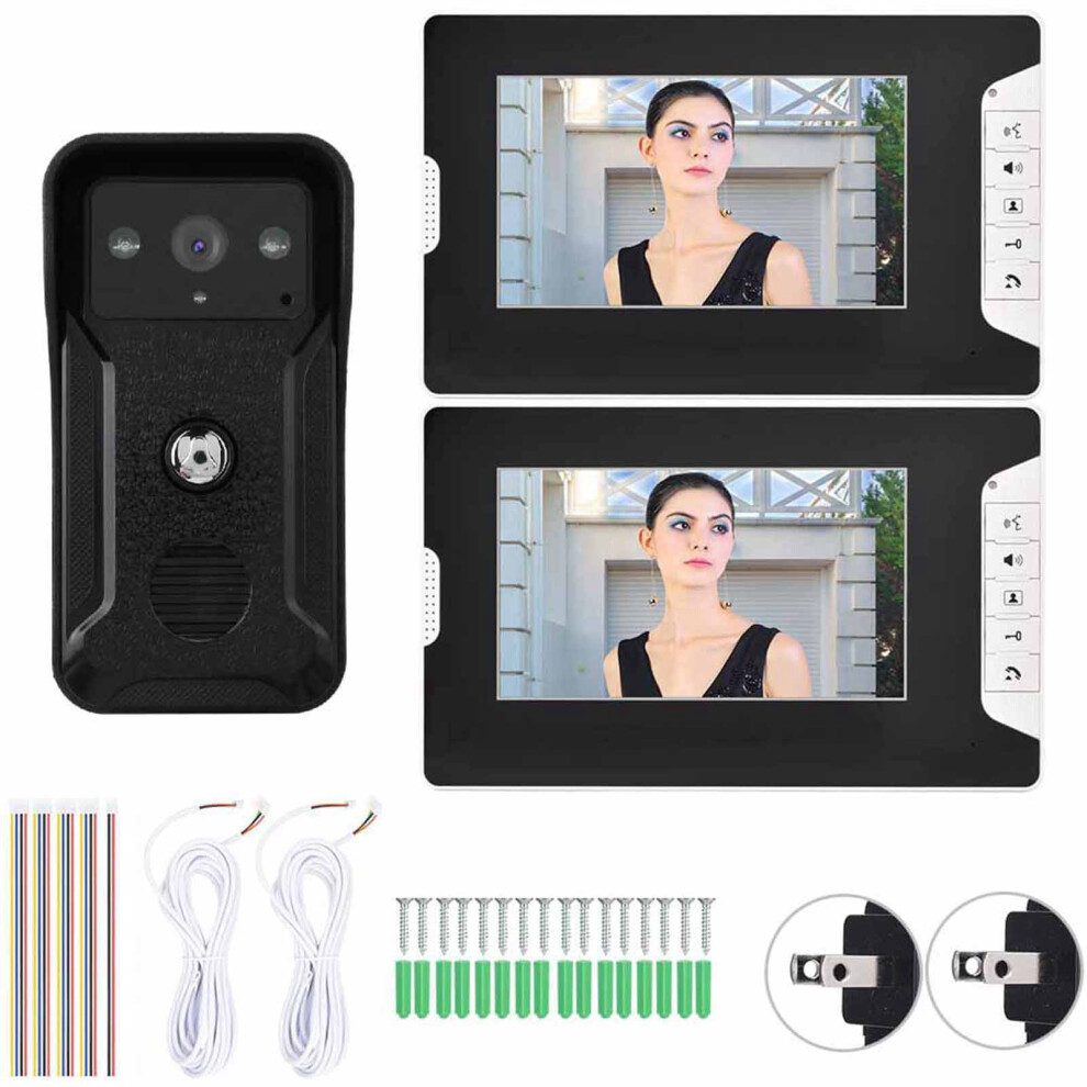 7Inch Wired Color Video Intercom Night Vision Rain Proof Doorbell 604725164940