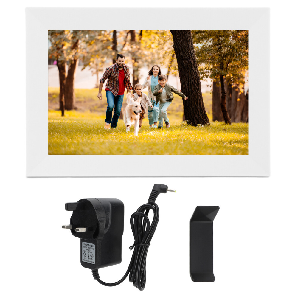 ( Uk Plug 110Â240V) Xclt 10.1In Touch Display Ips 1280X800 Wifi Photo Frame Uk Plug White 643505132076
