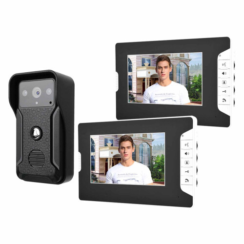7inch Wired Color Video Intercom Night Vision Rain proof Doorbell 2